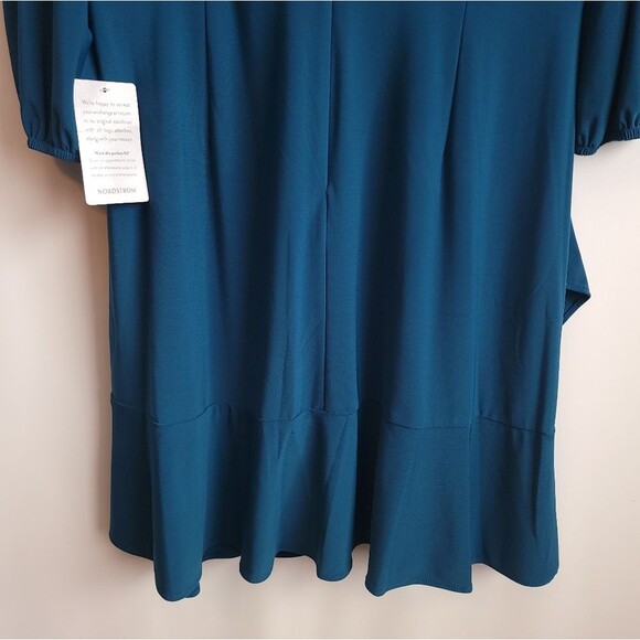 Eliza j Faux Wrap Ruffle Drapey Mini Dress NWT - Picture 6 of 16